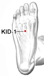 Location of KI-1 (Yongquan)